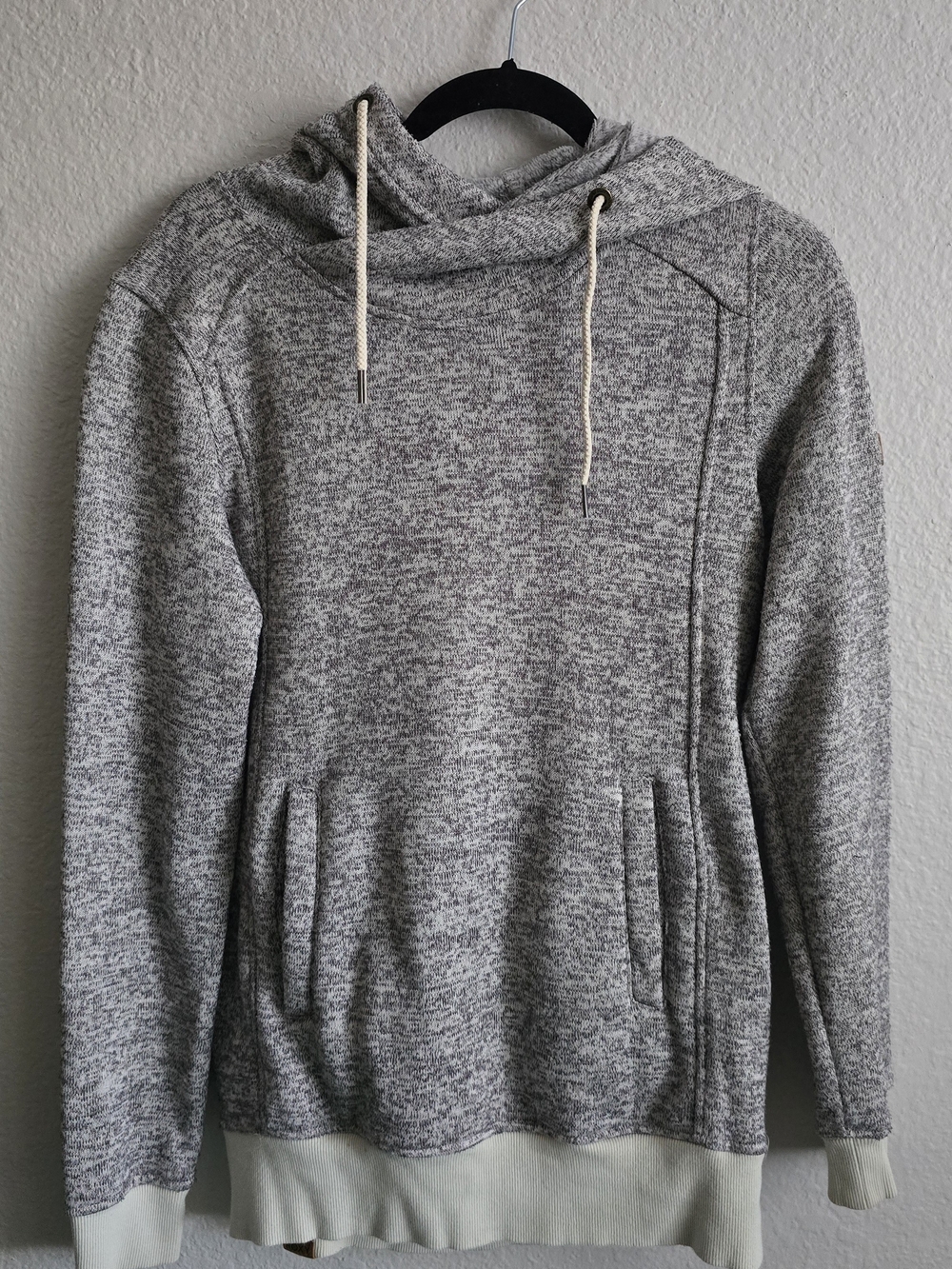 Roxy Women's Heather Gray Hooded Ski Pullover